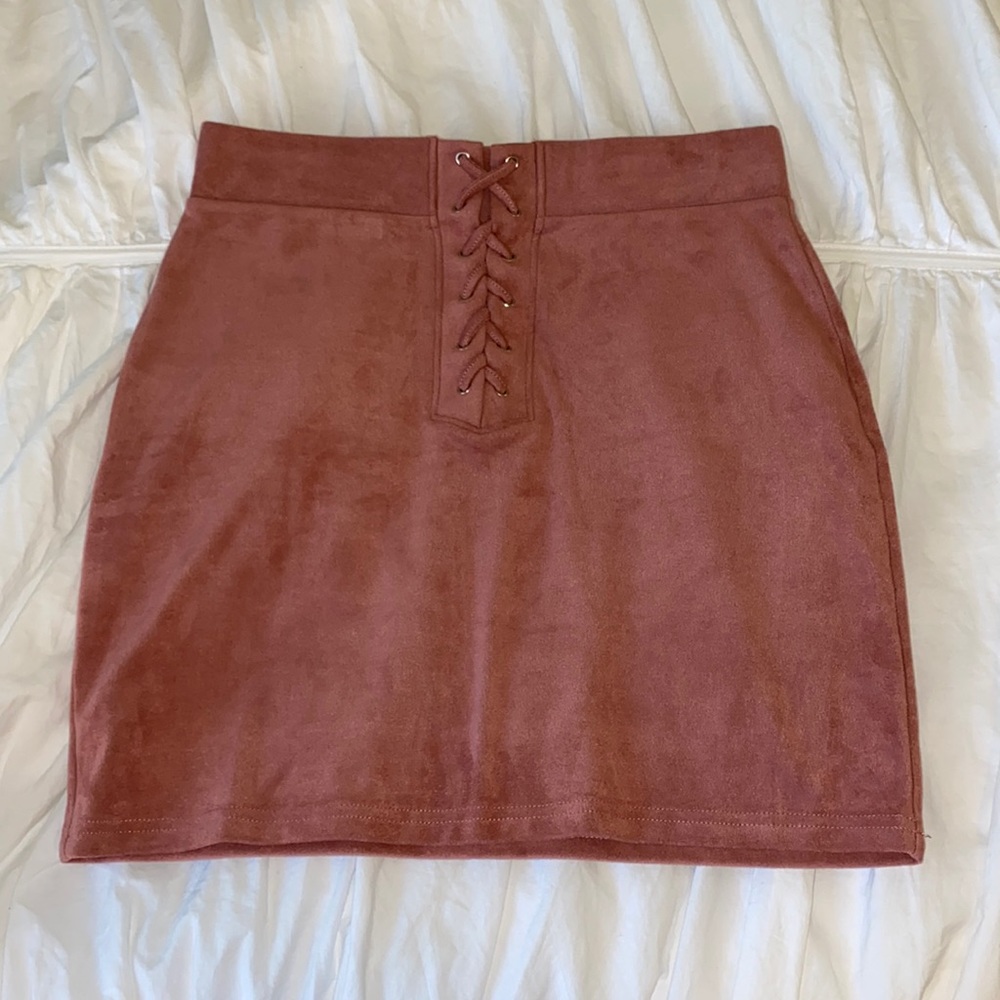 Suede Mini Skirt